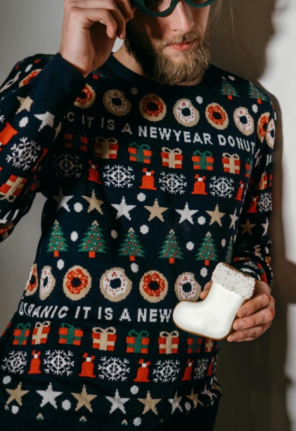 Image of Blue Holiday Sweater